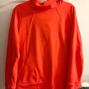 Sweaty Betty Vibrant Orange Cowl Neck Sweater